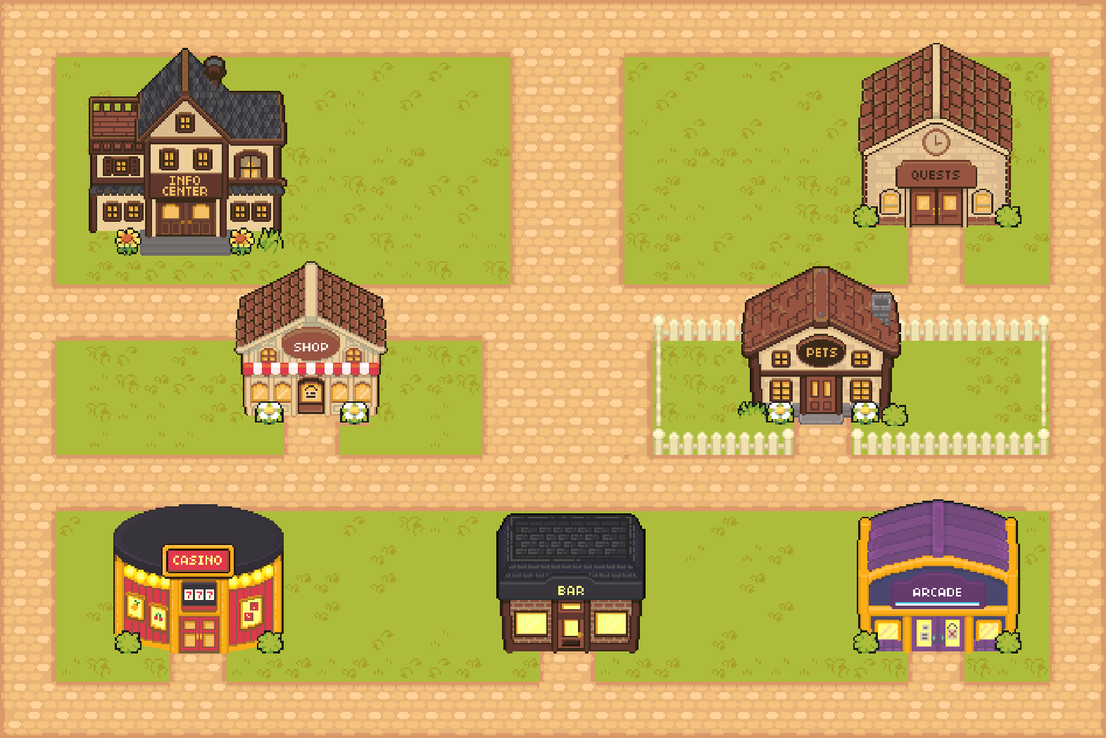 MemeVille Village Map